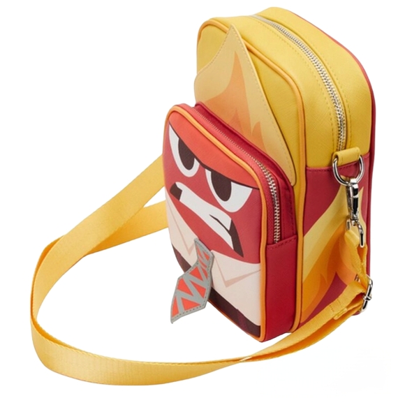 Loungefly Disney Pixar Inside Out Anger Cosplay Passport Bag - Picture 3 of 8